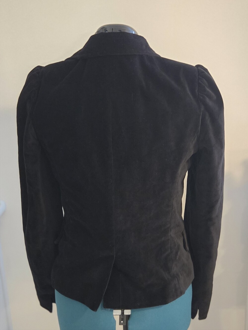 NWT Dolls Kill Widow - Dark Bloodlust Velvet Structured Blazer Jacket, Black, S - Picture 4 of 16
